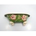 Vintage California Cleminsons Hand Painted Floral Design Bathtub Wall Pocket   382479936015